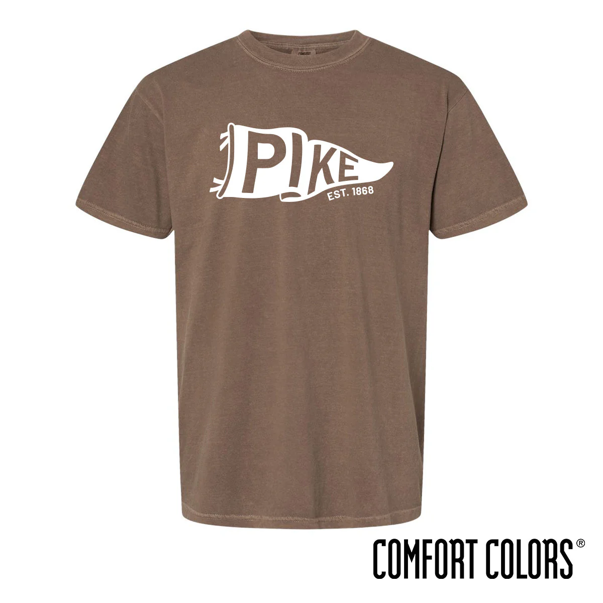 PIKE Brown Pennant Short Sleeve Tee