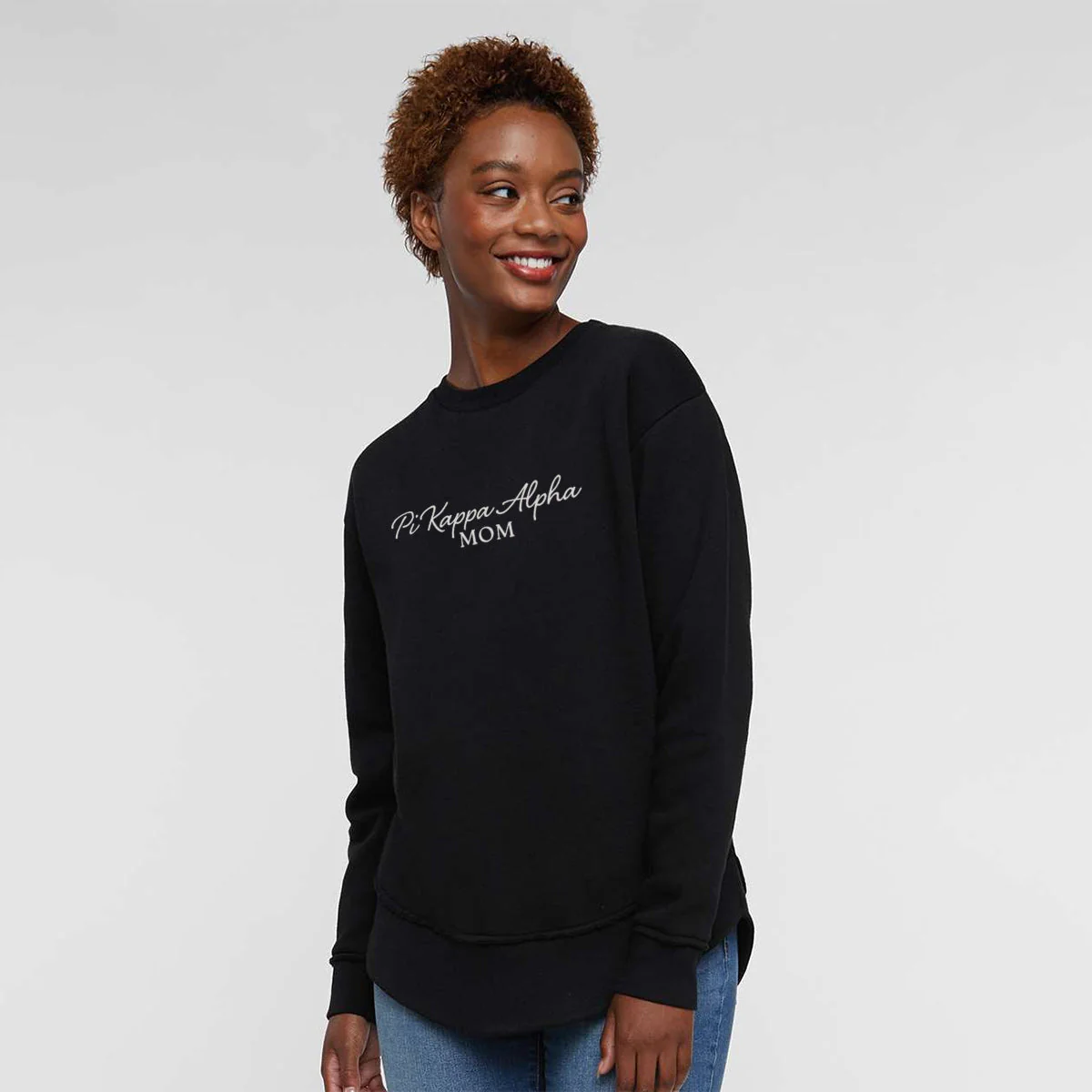 Pike Curved Hem Mom Crewneck - Image 3