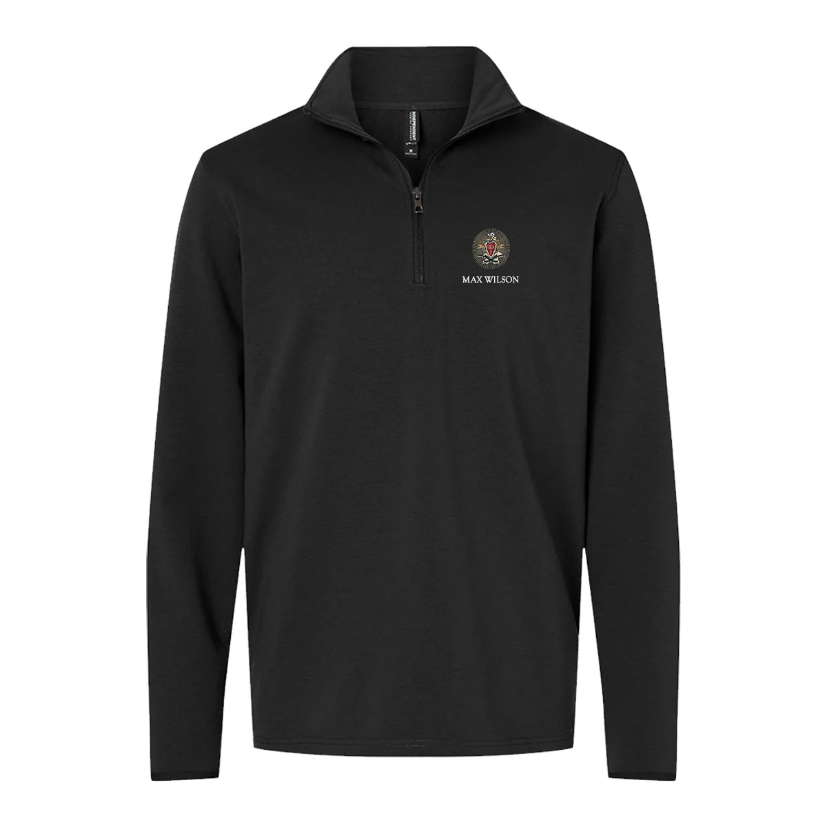 Pike Embroidered Crest Quarter Zip - Image 6