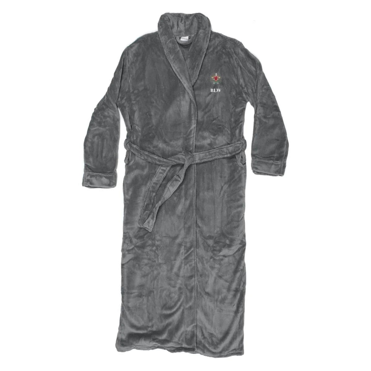 Pike Personalized Charcoal Ultra Soft Robe