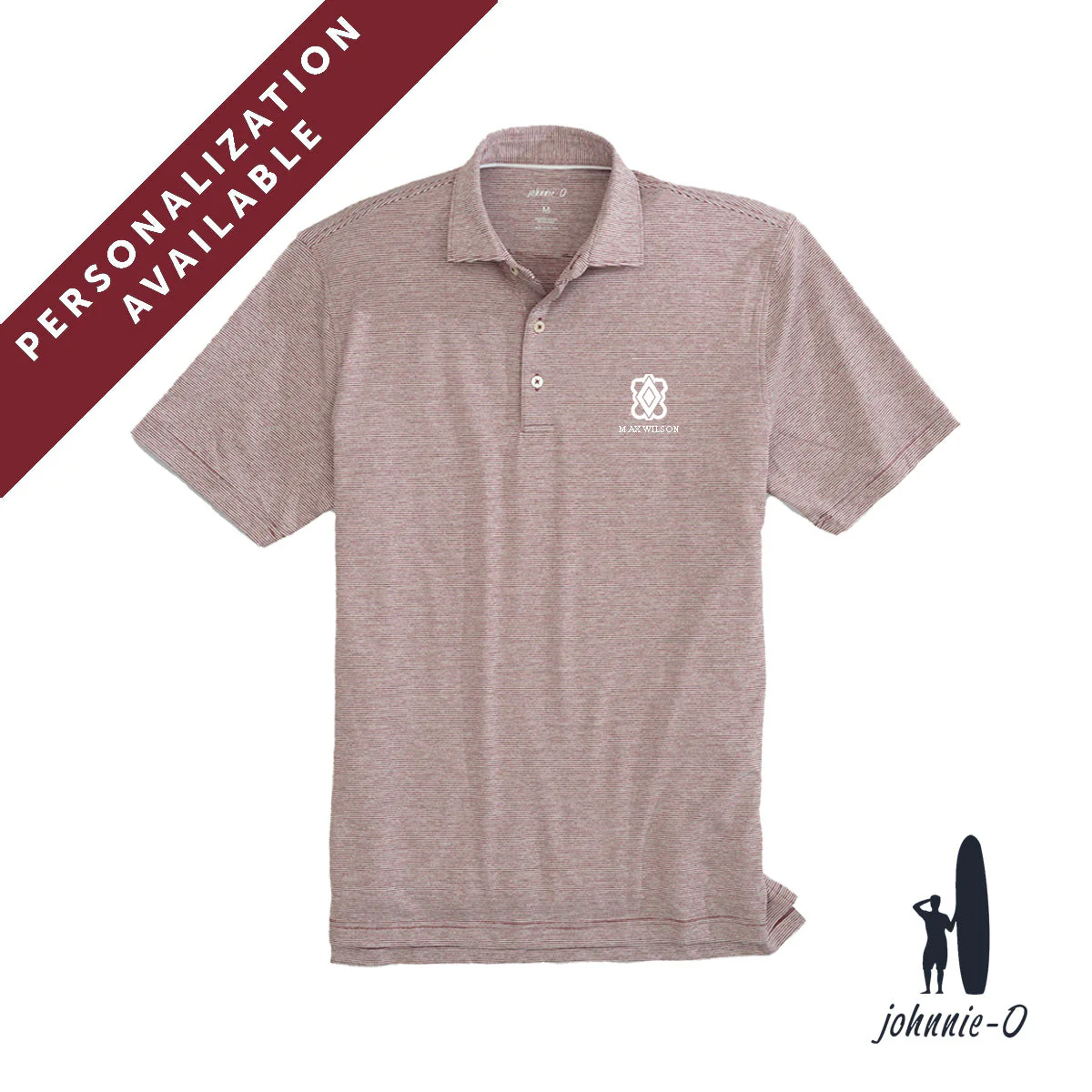 PIKE Personalized Johnnie-O Striped Polo - Image 7