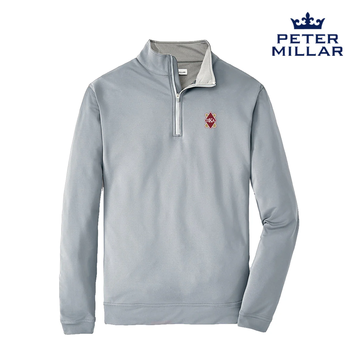 Pike Peter Millar Perth Stretch Quarter Zip With Shield - Image 3
