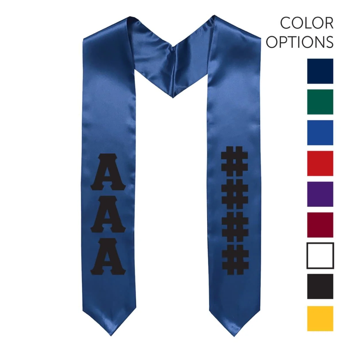 Pike Pick Your Own Colors Graduation Stole - Image 5