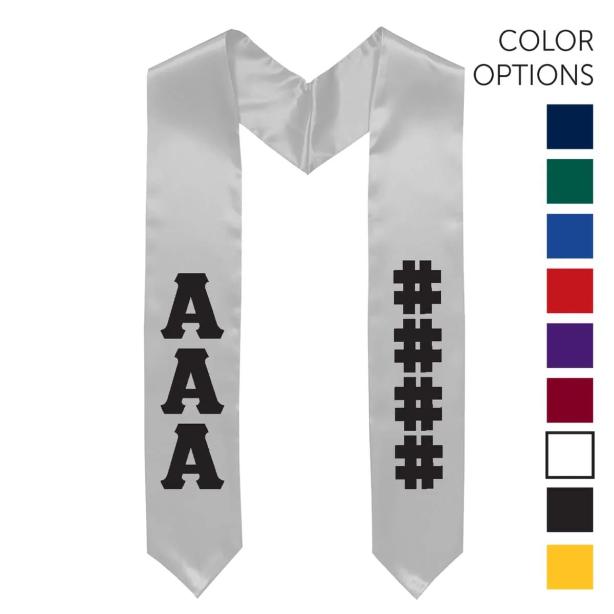 Pike Pick Your Own Colors Graduation Stole - Image 6