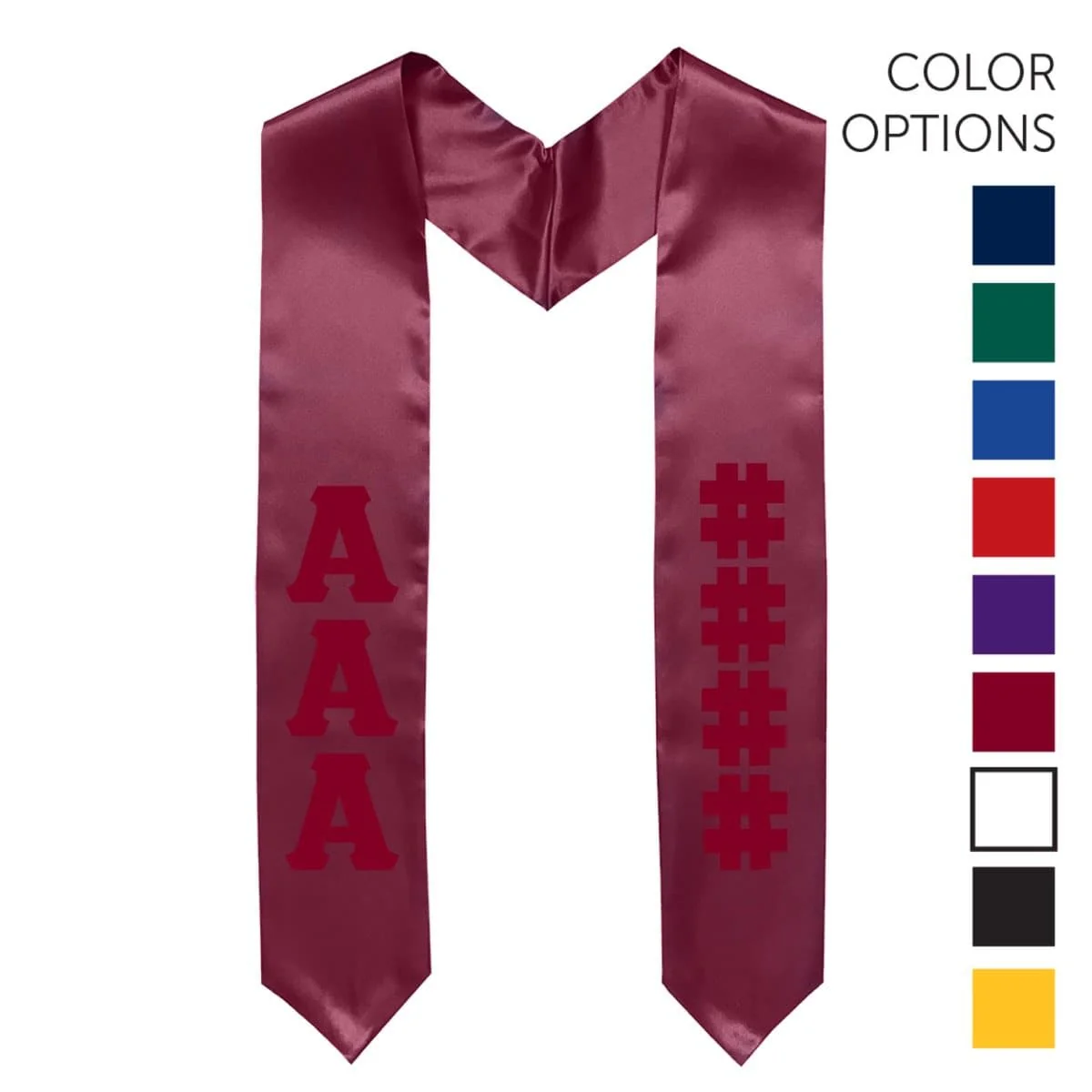 Pike Pick Your Own Colors Graduation Stole - Image 8