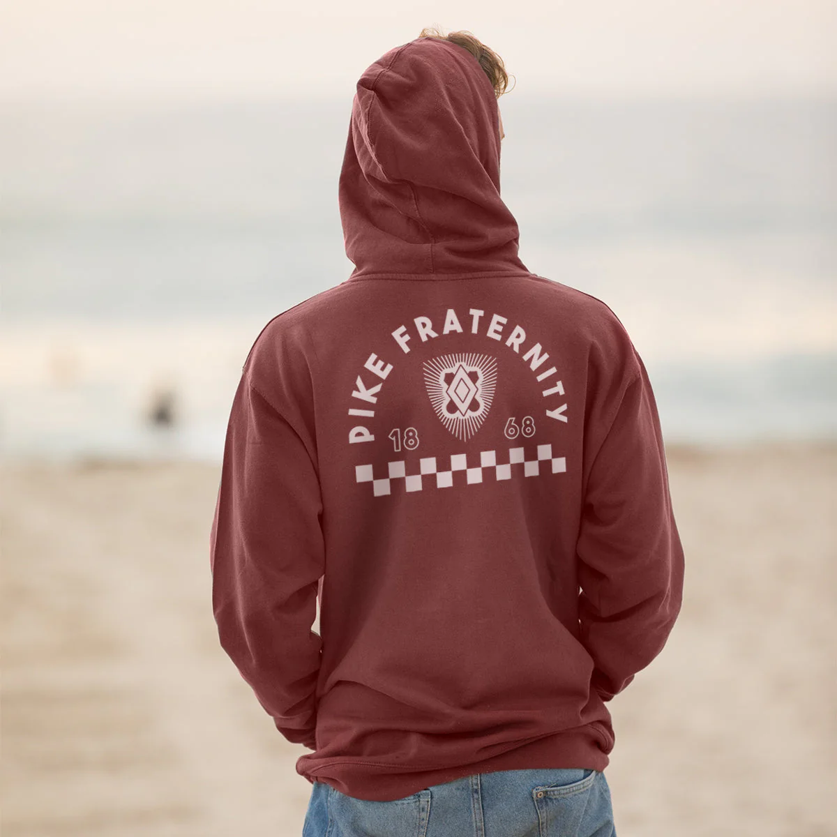 Pike Retro Block Graphic Hoodie - Image 3
