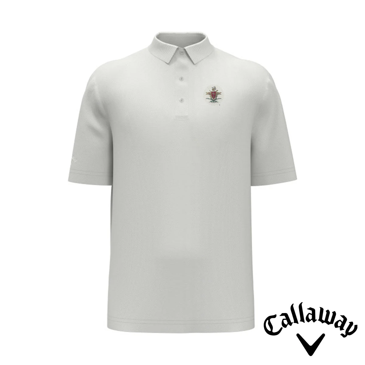 PIKE White Callaway Crest Polo - Image 5